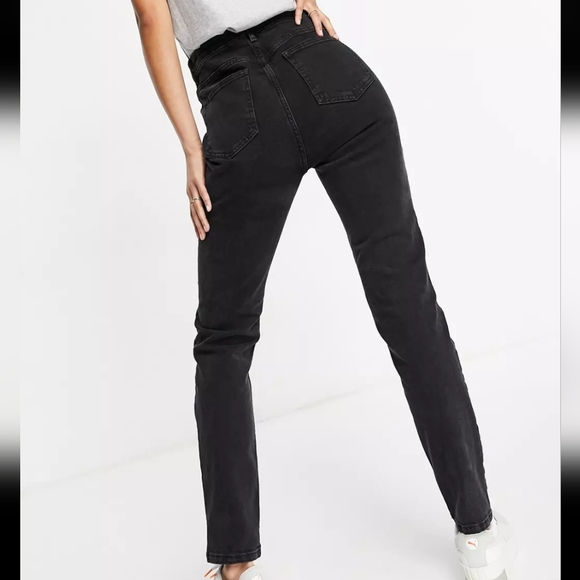*NEW WITH TAGS* Asos Tall Hourglass High Rise Slim Mom Jean W38 L36 - Picture 2 of 2